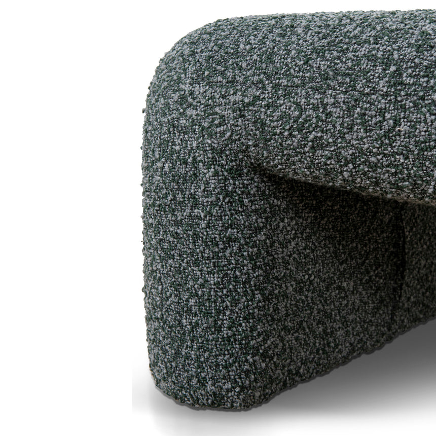Fabric Lounge Chair | Green Boucle | Myka Home - View 12
