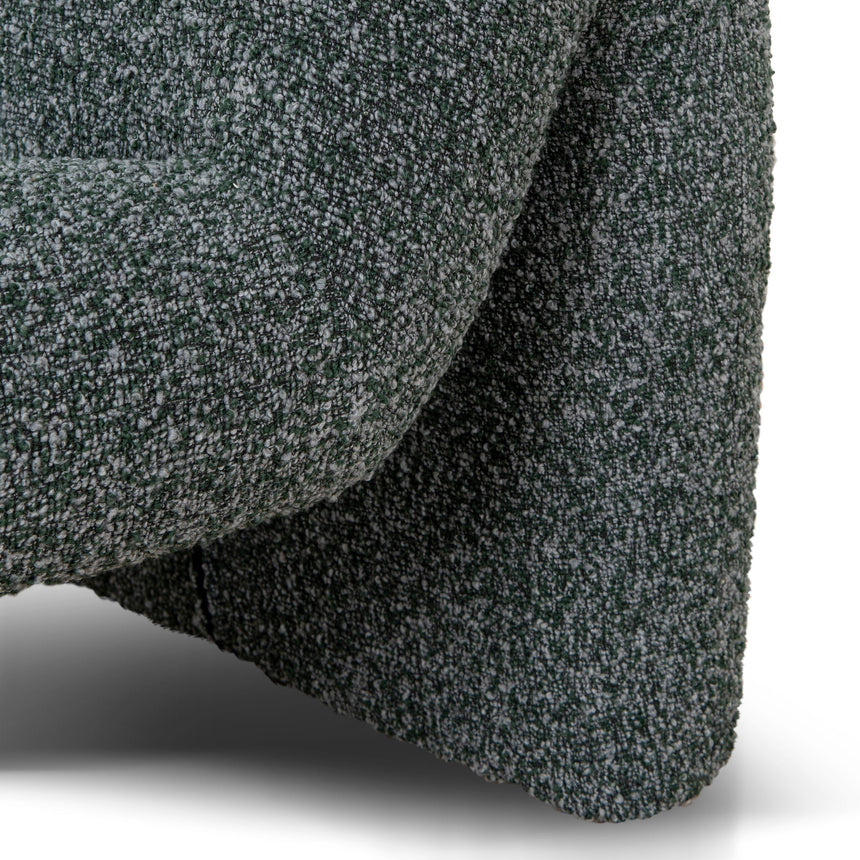 Fabric Lounge Chair | Green Boucle | Myka Home - View 7