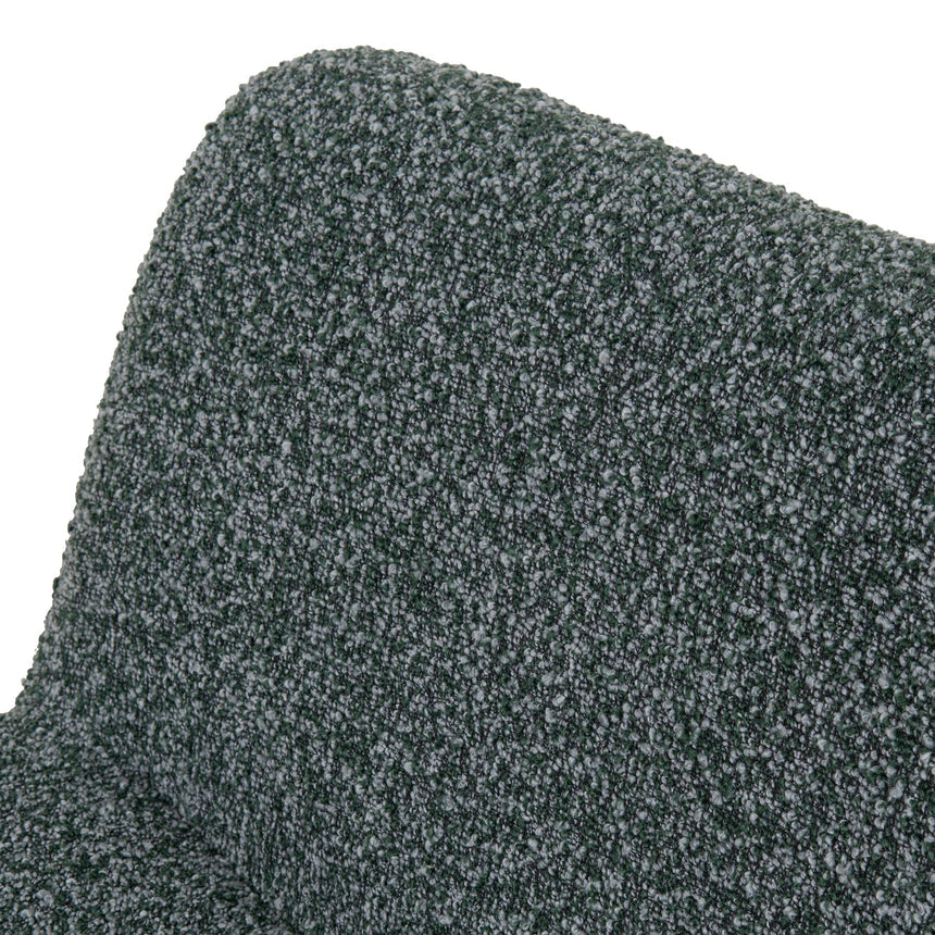 Fabric Lounge Chair | Green Boucle | Myka Home - View 9
