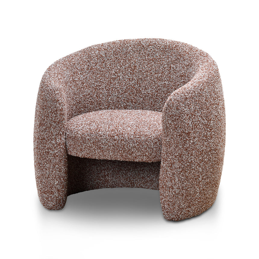 Armchair | Rustic Brown Boucle | Myka Home