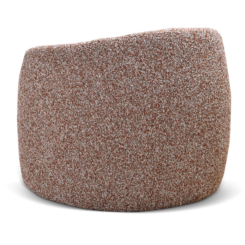 Armchair | Rustic Brown Boucle | Myka Home - View 5