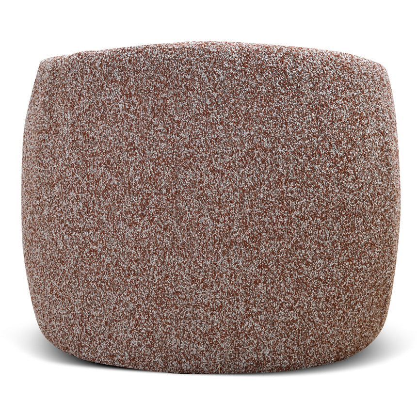 Armchair | Rustic Brown Boucle | Myka Home - View 6