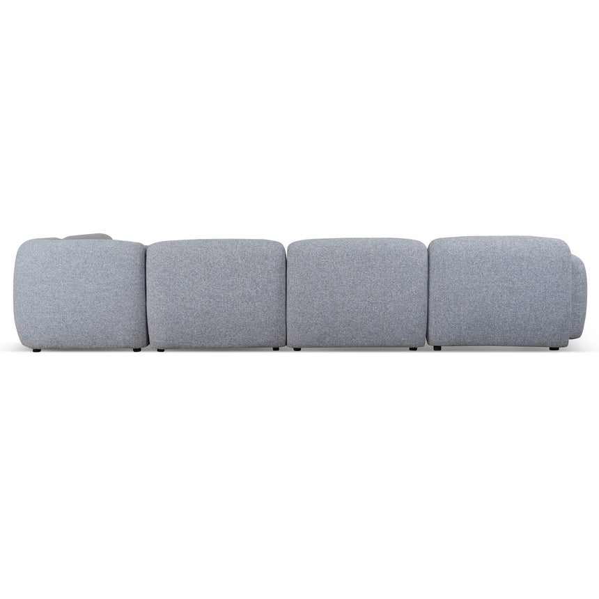 Right Chaise Modular Sofa | Glacier Grey | Myka Home - View 4