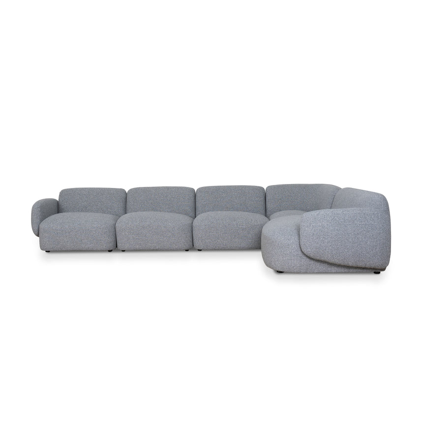 Right Chaise Modular Sofa | Glacier Grey | Myka Home - View 2