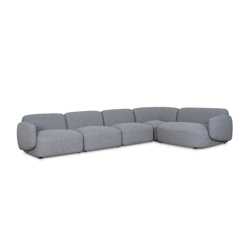 Right Chaise Modular Sofa | Glacier Grey | Myka Home