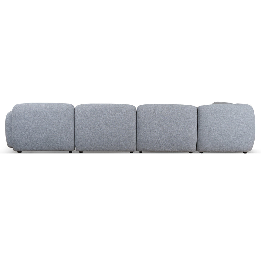 Left Chaise Modular Sofa | Glacier Grey | Myka Home - View 18