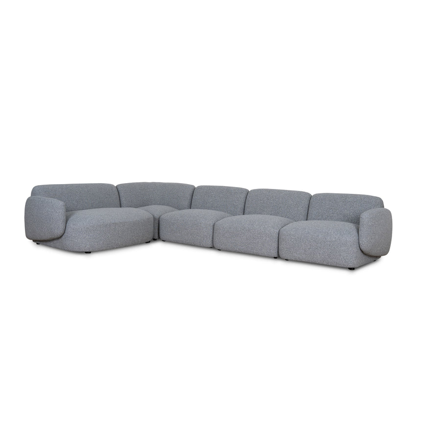 Left Chaise Modular Sofa | Glacier Grey | Myka Home - View 2