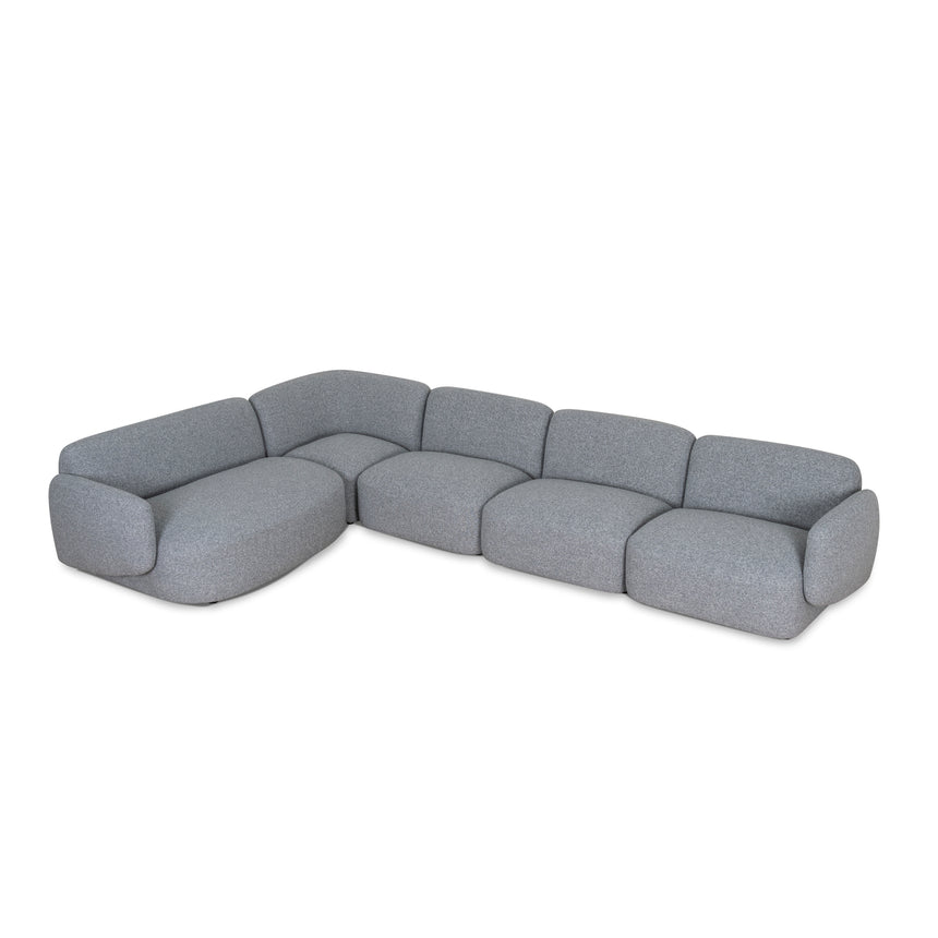 Left Chaise Modular Sofa | Glacier Grey | Myka Home - View 3