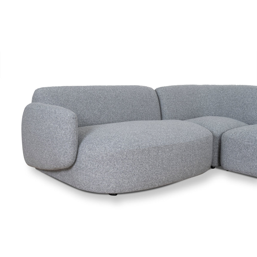 Left Chaise Modular Sofa | Glacier Grey | Myka Home - View 5