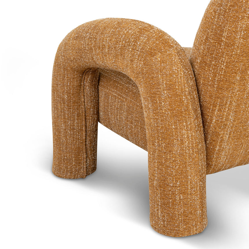 Fabric Armchair | Ginger Brown | Myka Home - View 6