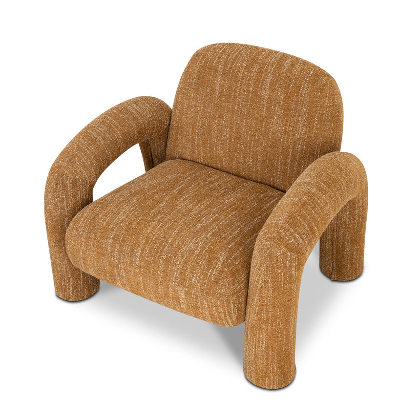 Fabric Armchair | Ginger Brown | Myka Home - View 5