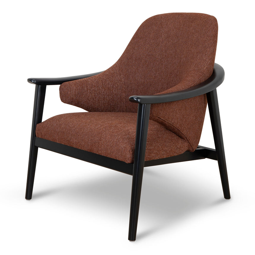 Fabric Armchair | Gingerbread Brown | Myka Home - View 3