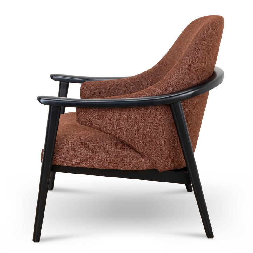 Fabric Armchair | Gingerbread Brown | Myka Home - View 4