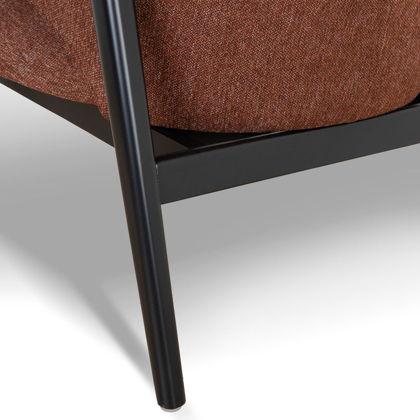 Fabric Armchair | Gingerbread Brown | Myka Home - View 7