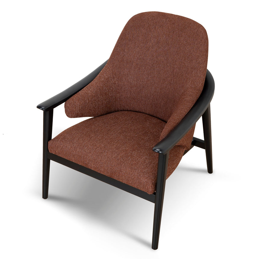 Fabric Armchair | Gingerbread Brown | Myka Home - View 8