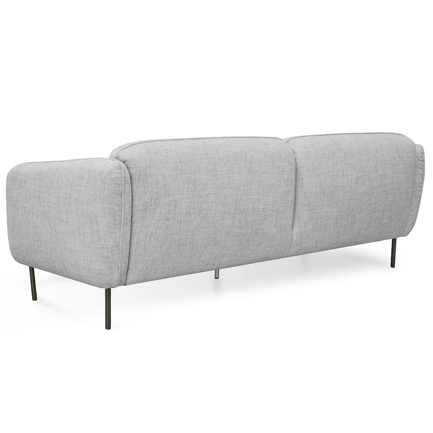 3 Seater Sofa | Light spec grey fabric | Myka Home - View 10
