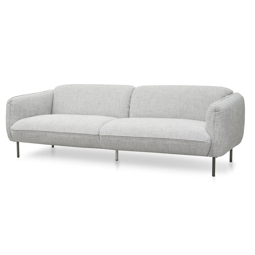 3 Seater Sofa | Light spec grey fabric | Myka Home