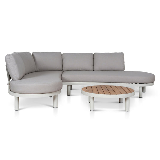 2pcs Outdoor Corner Lounge Set | Light Brown | Myka Home