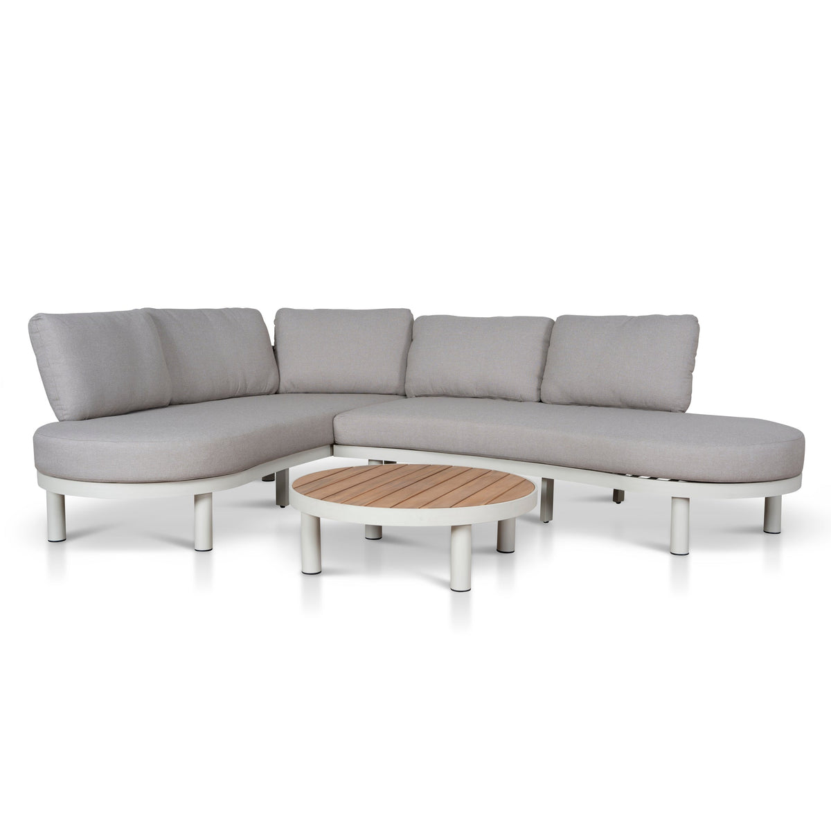2pcs Outdoor Corner Lounge Set | Light Brown | Myka Home