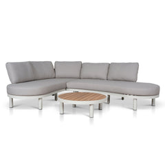 2pcs Outdoor Corner Lounge Set | Light Brown | Myka Home