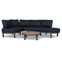 2pcs Outdoor Corner Lounge Set | Royal Dark Grey | Myka Home