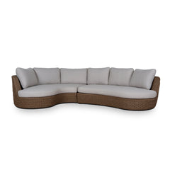 2pcs Outdoor Corner Lounge Set | Light Brown | Myka Home