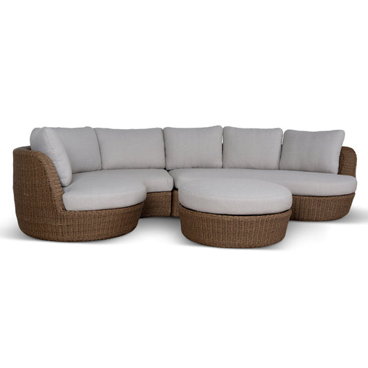 2pcs Outdoor Corner Lounge Set | Light Brown | Myka Home