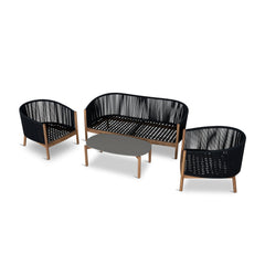 4pcs Outdoor Lounge Set | Anthracite | Myka Home