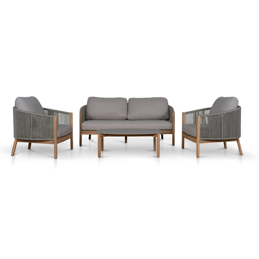 4pcs Outdoor Lounge Set | Light Brown | Myka Home