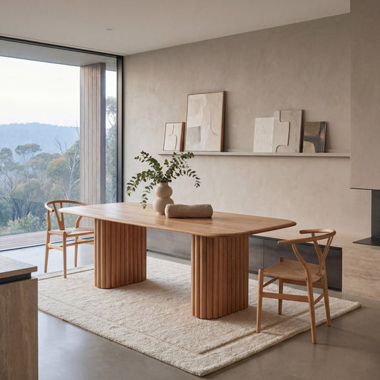2.4M Dining Table | Natural | Myka Home