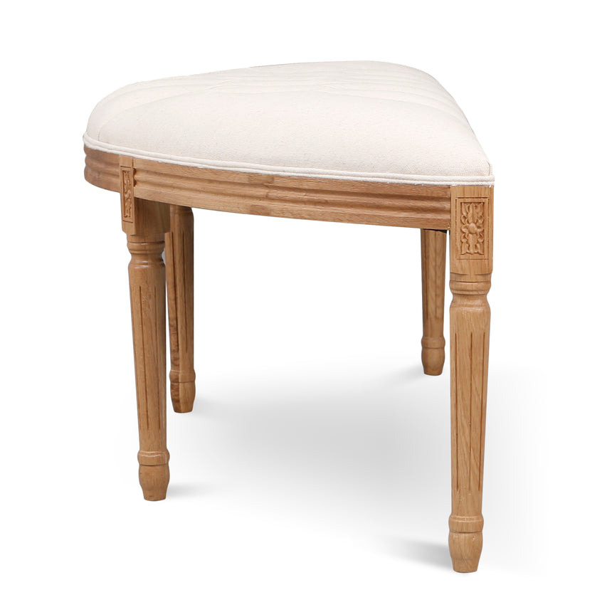 1.48m Oak Bench -Light Beige - View 3
