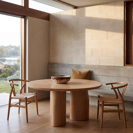 1.5M Round Dining Table | Natural | Myka Home