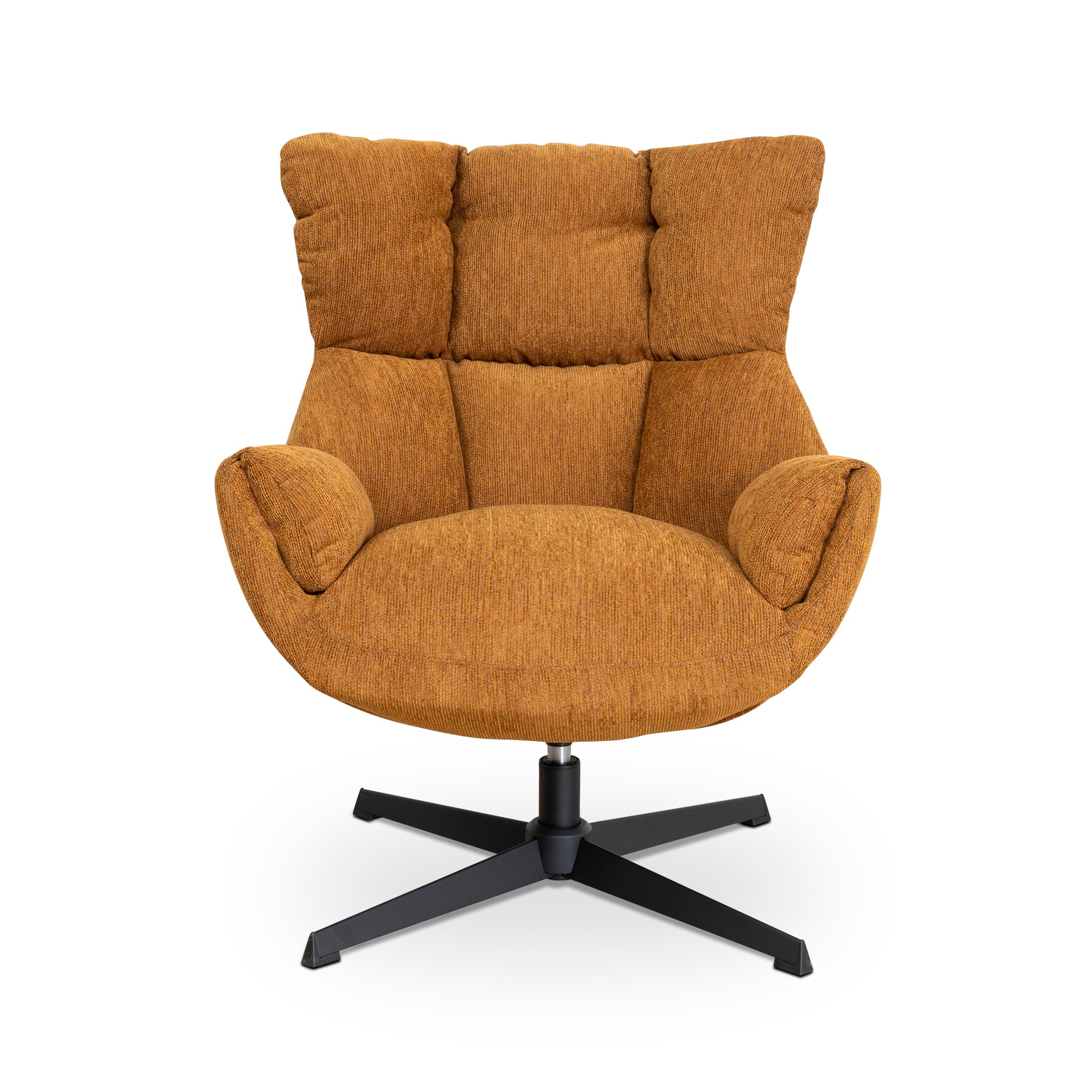 Swivel Armchair | Honey Yellow | Myka Home