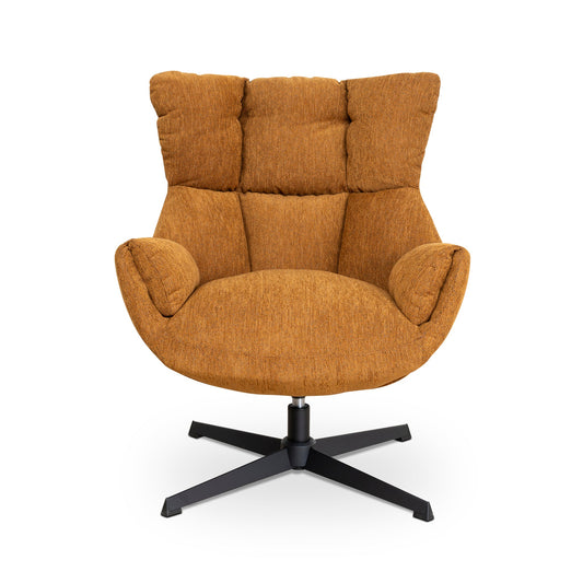 Swivel Armchair | Honey Yellow | Myka Home