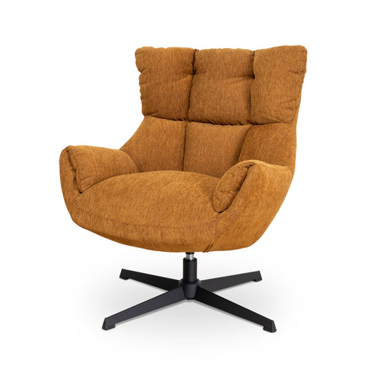 Swivel Armchair | Honey Yellow | Myka Home