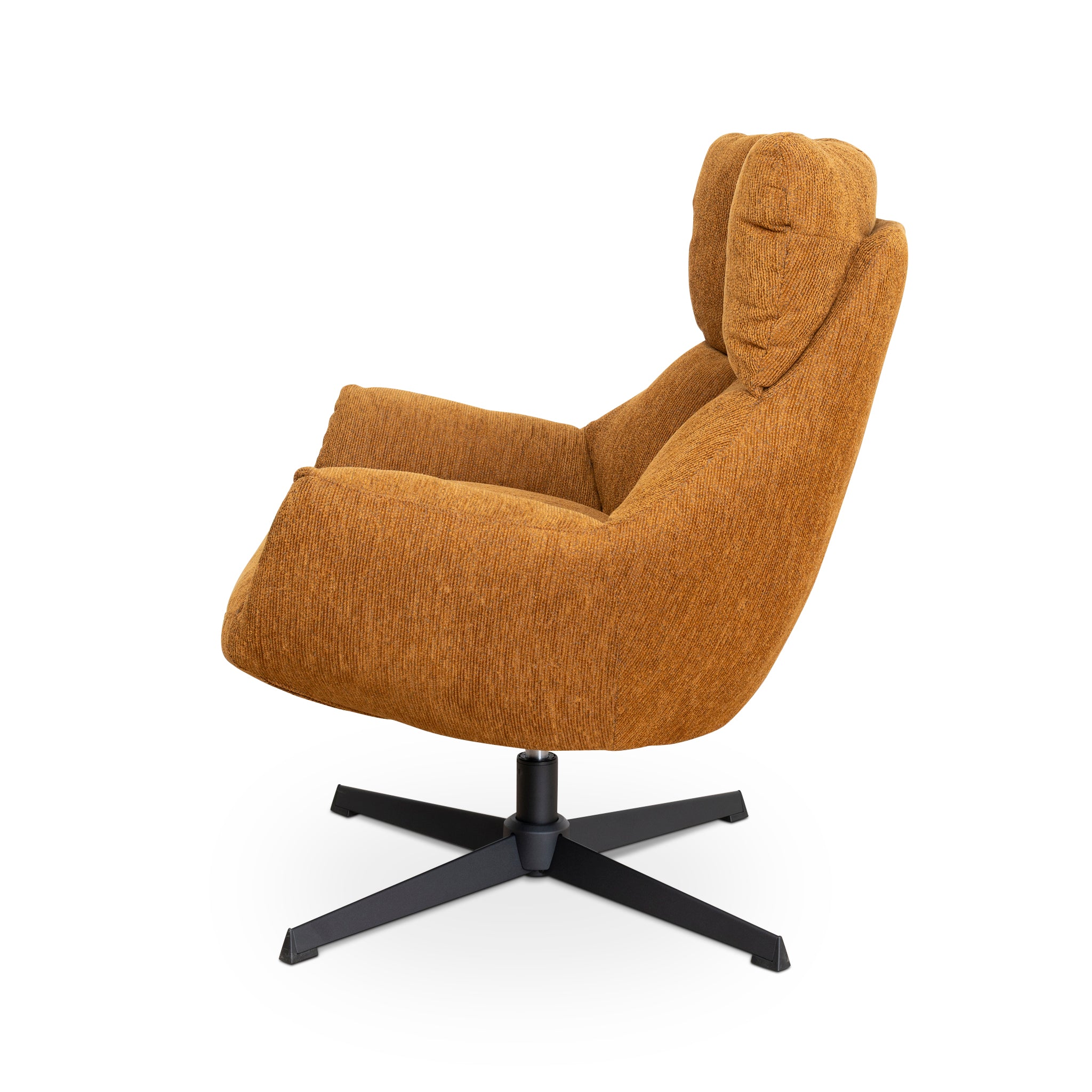Swivel Armchair | Honey Yellow | Myka Home