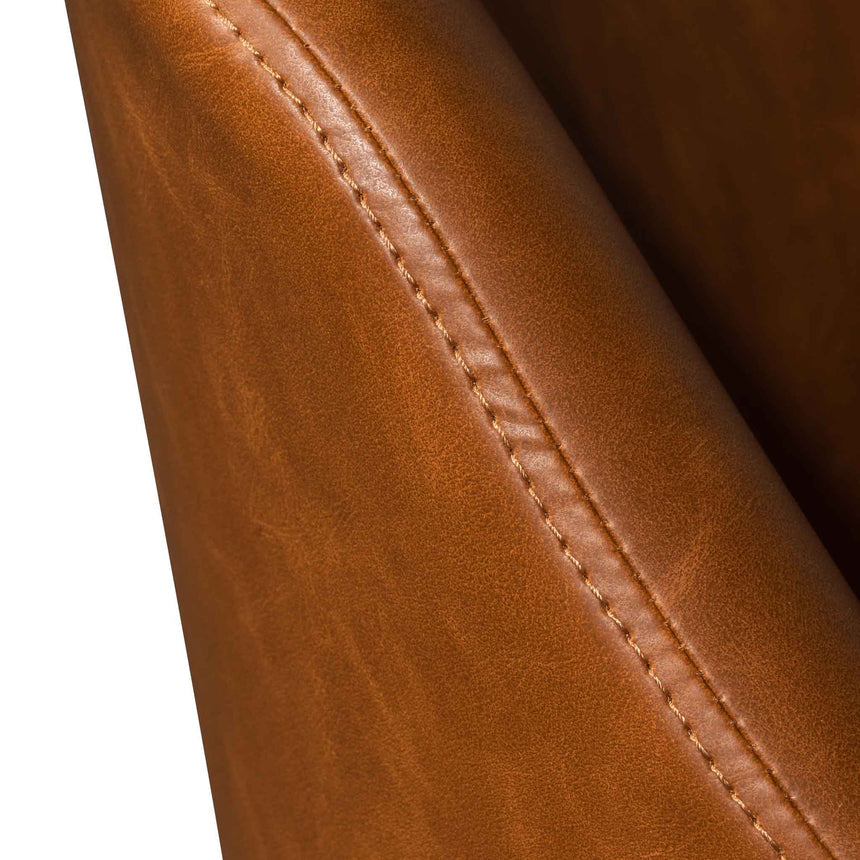 Office Chair | Vintage Tan with Black Base | Myka Home - View 9