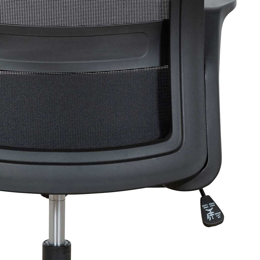 Mesh Office Chair | Black | Myka Home - View 14