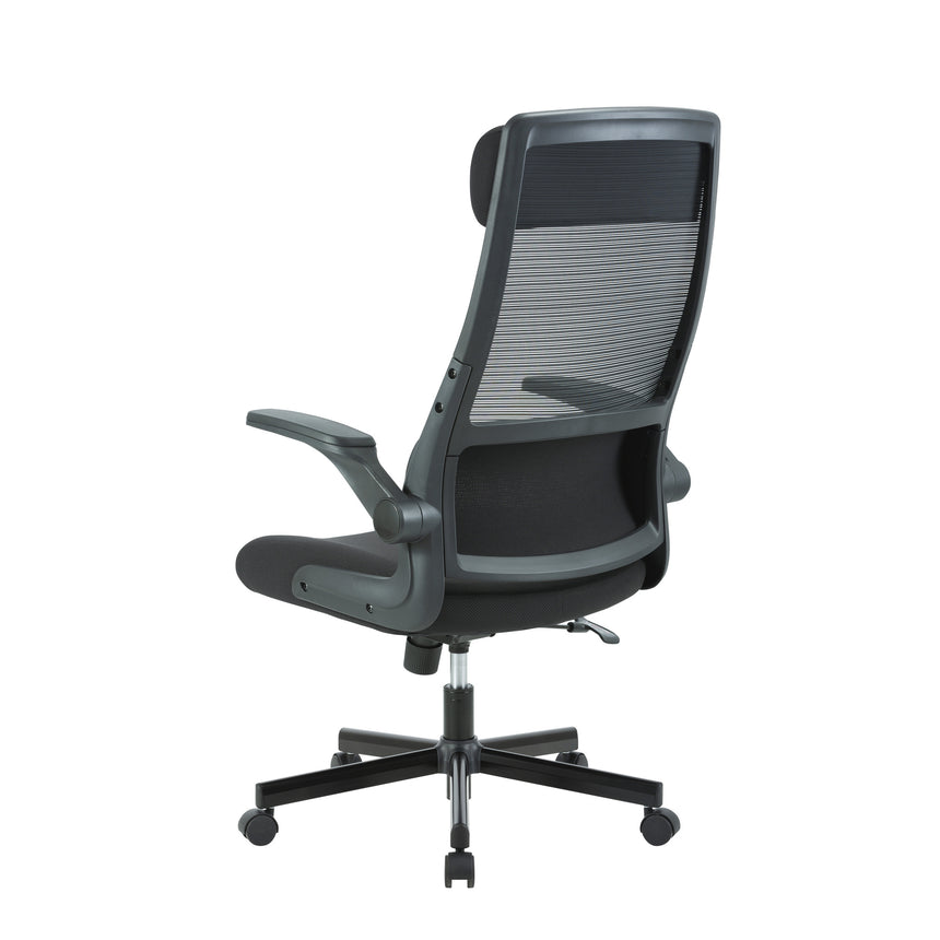 Mesh Ergonomic Office Chair | Black | Myka Home - View 3