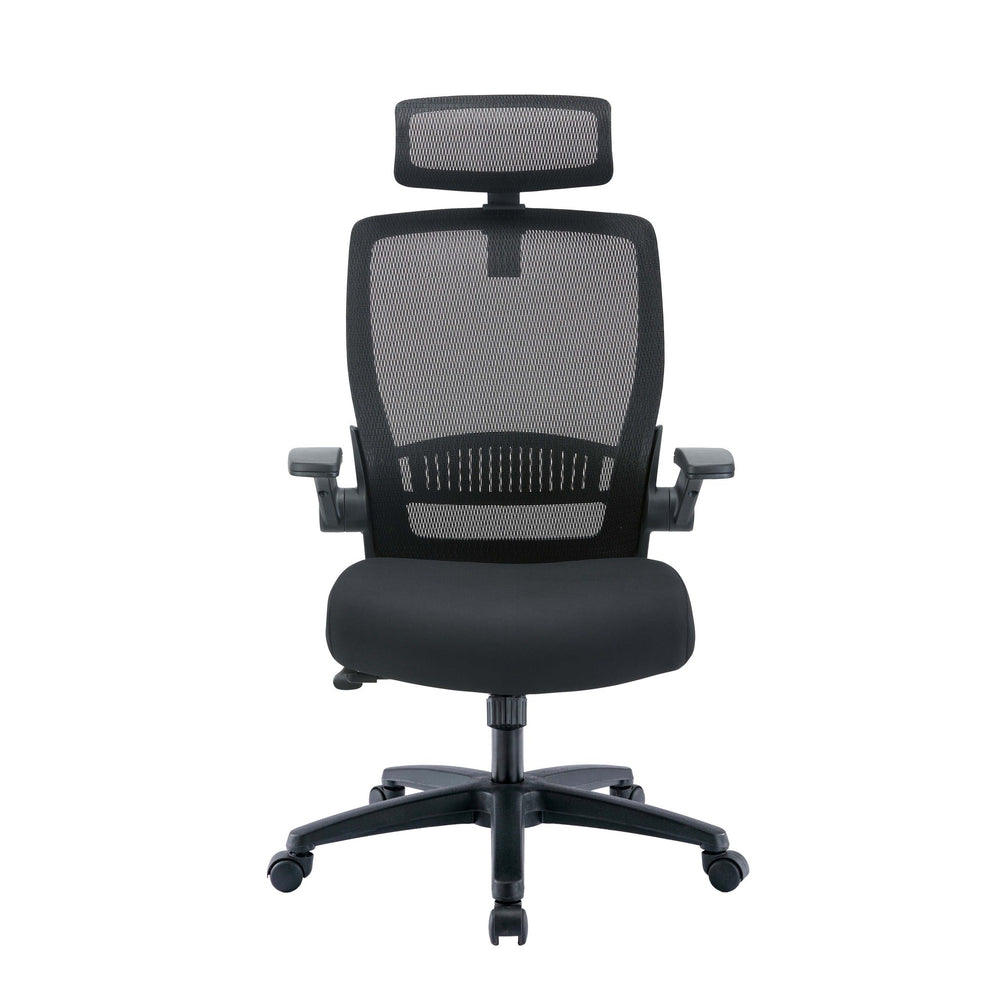 Mesh Ergonomic Office Chair | Black | Myka Home - View 3