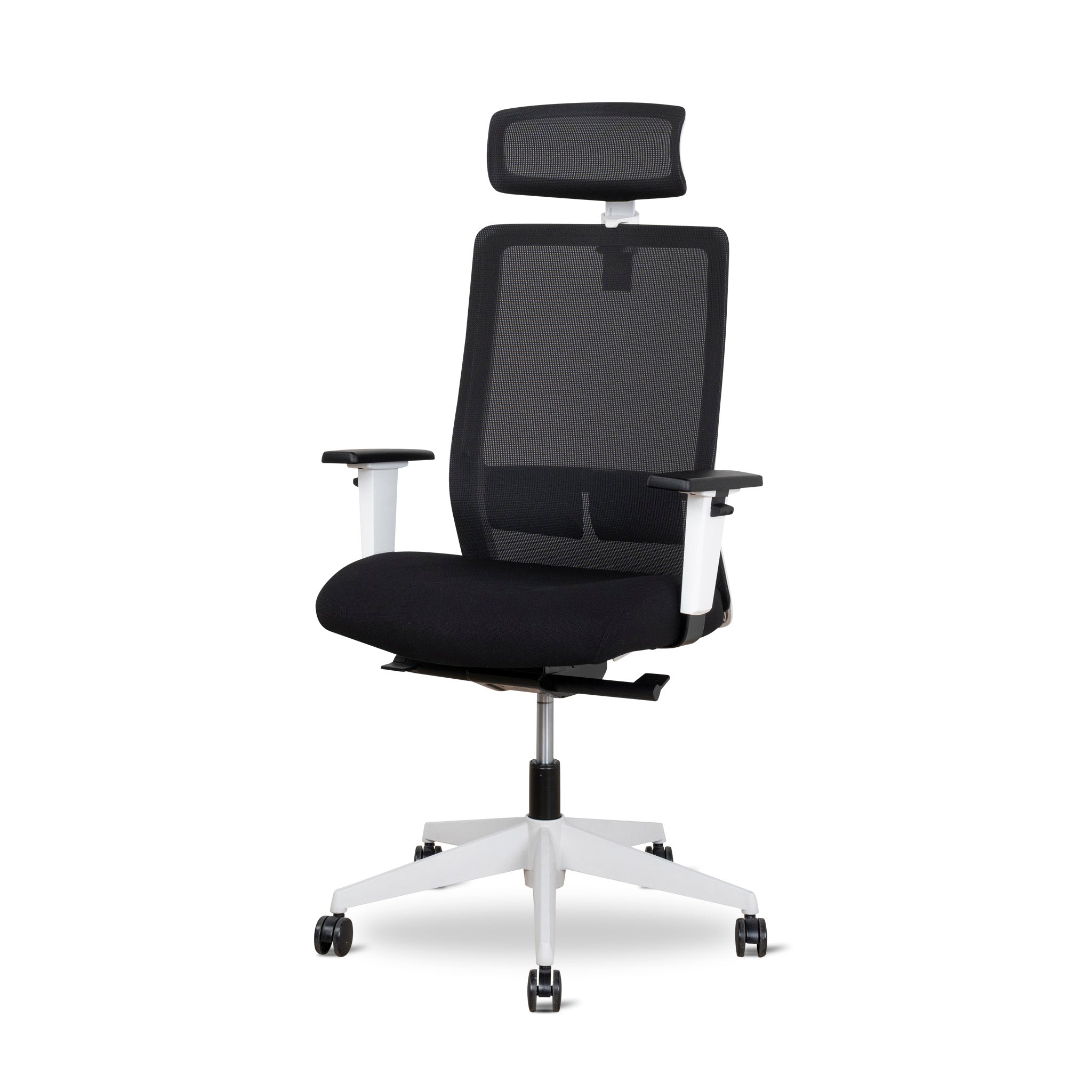 Mesh Ergonomic Office Chair With Headrest | Black | Myka Home