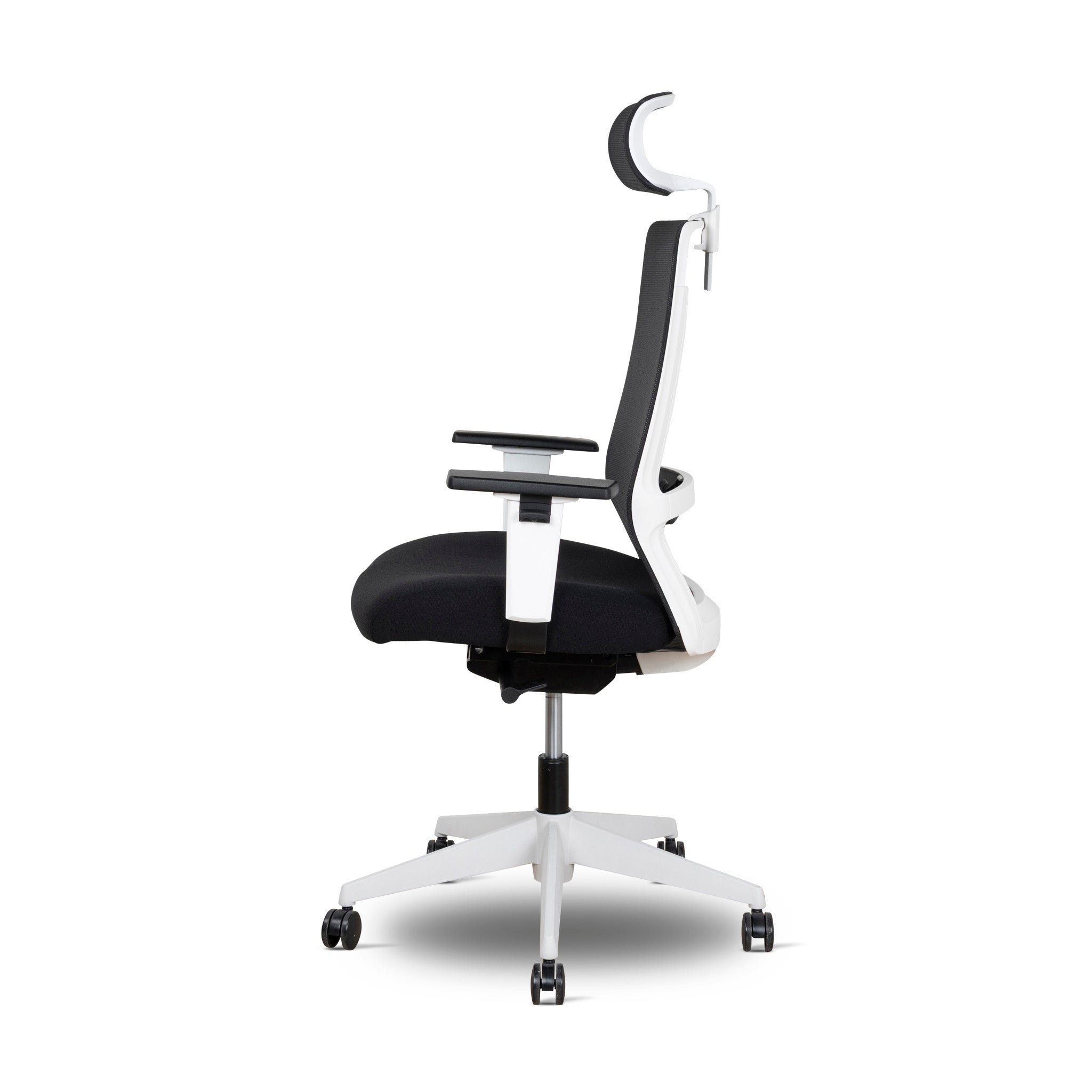 Mesh Ergonomic Office Chair With Headrest | Black | Myka Home