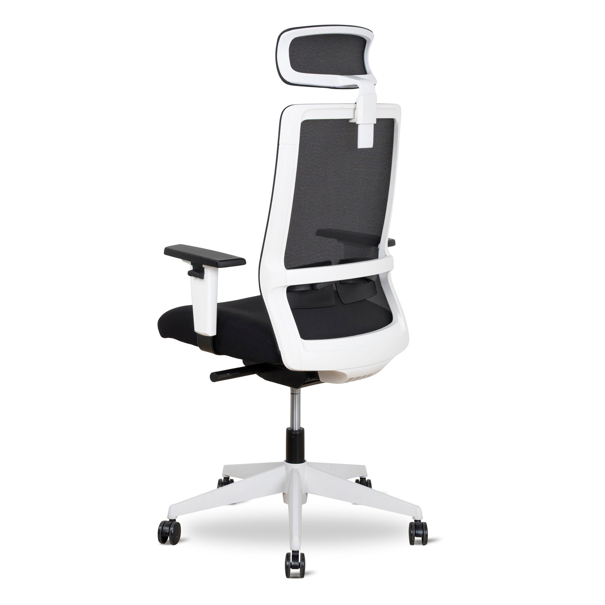 Mesh Ergonomic Office Chair With Headrest | Black | Myka Home