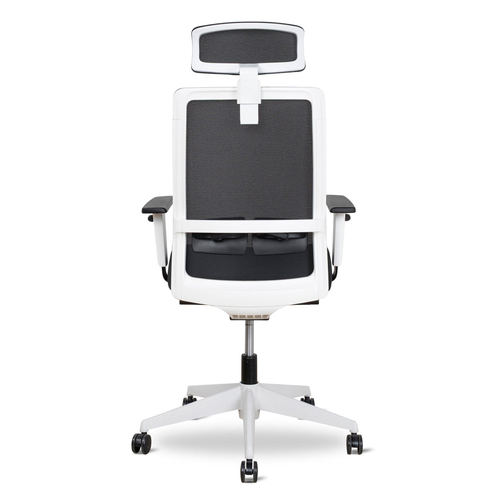 Mesh Ergonomic Office Chair With Headrest | Black | Myka Home