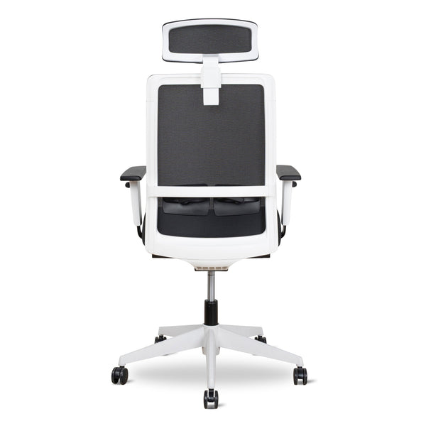 Mesh Ergonomic Office Chair With Headrest | Black | Myka Home
