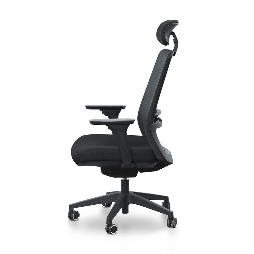 Mesh Office Chair | Full Black | Myka Home - View 6
