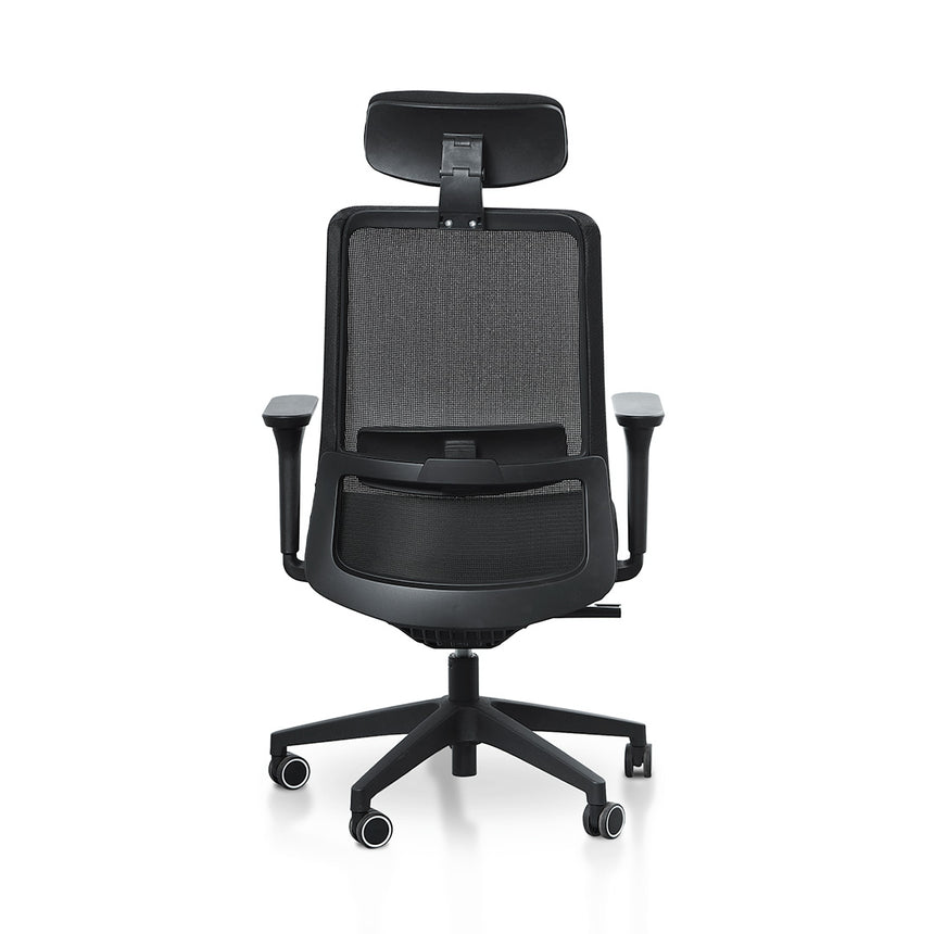 Mesh Office Chair | Full Black | Myka Home - View 11