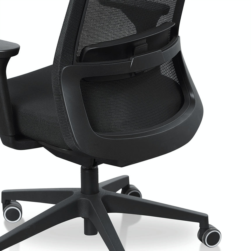 Mesh Office Chair | Full Black | Myka Home - View 8