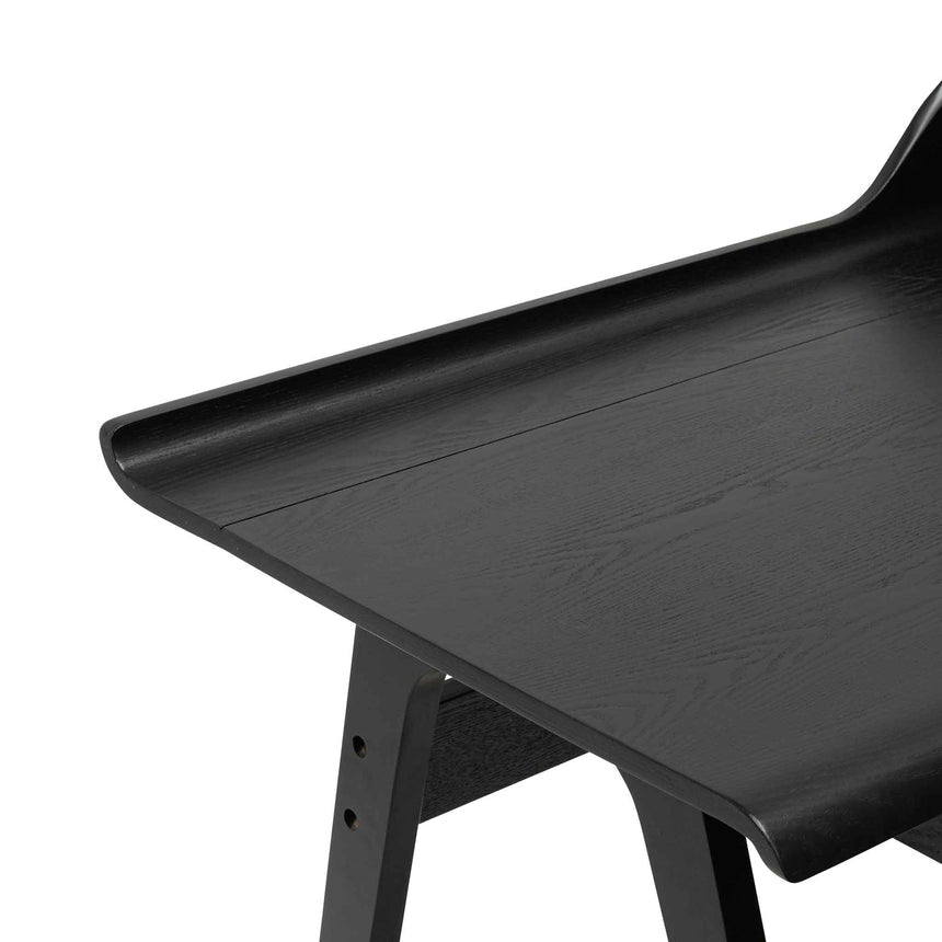 Wooden Home Office Desk | Black | Myka Home - View 12