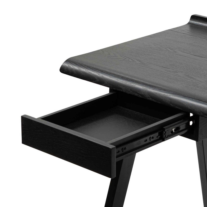Wooden Home Office Desk | Black | Myka Home - View 5